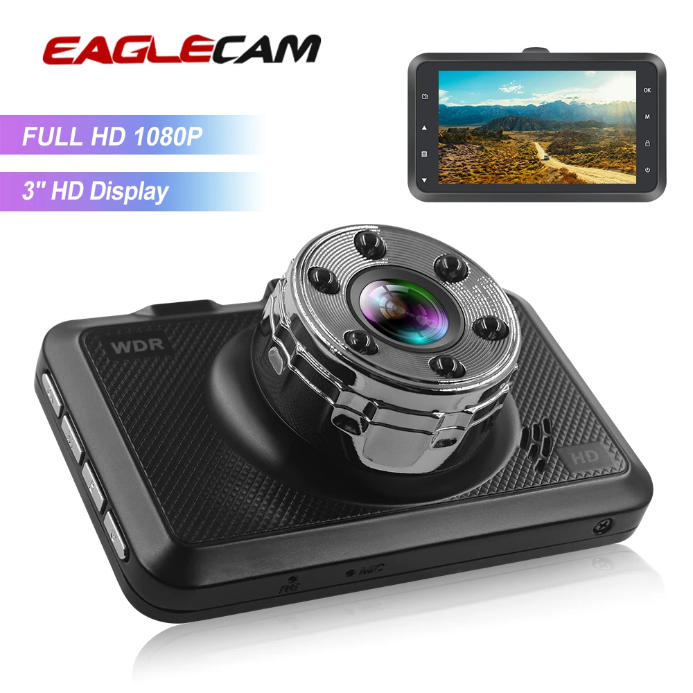 Автомобильный видеорегистратор s 3 0 'ɿull HD 1080P с камерой заднего вида