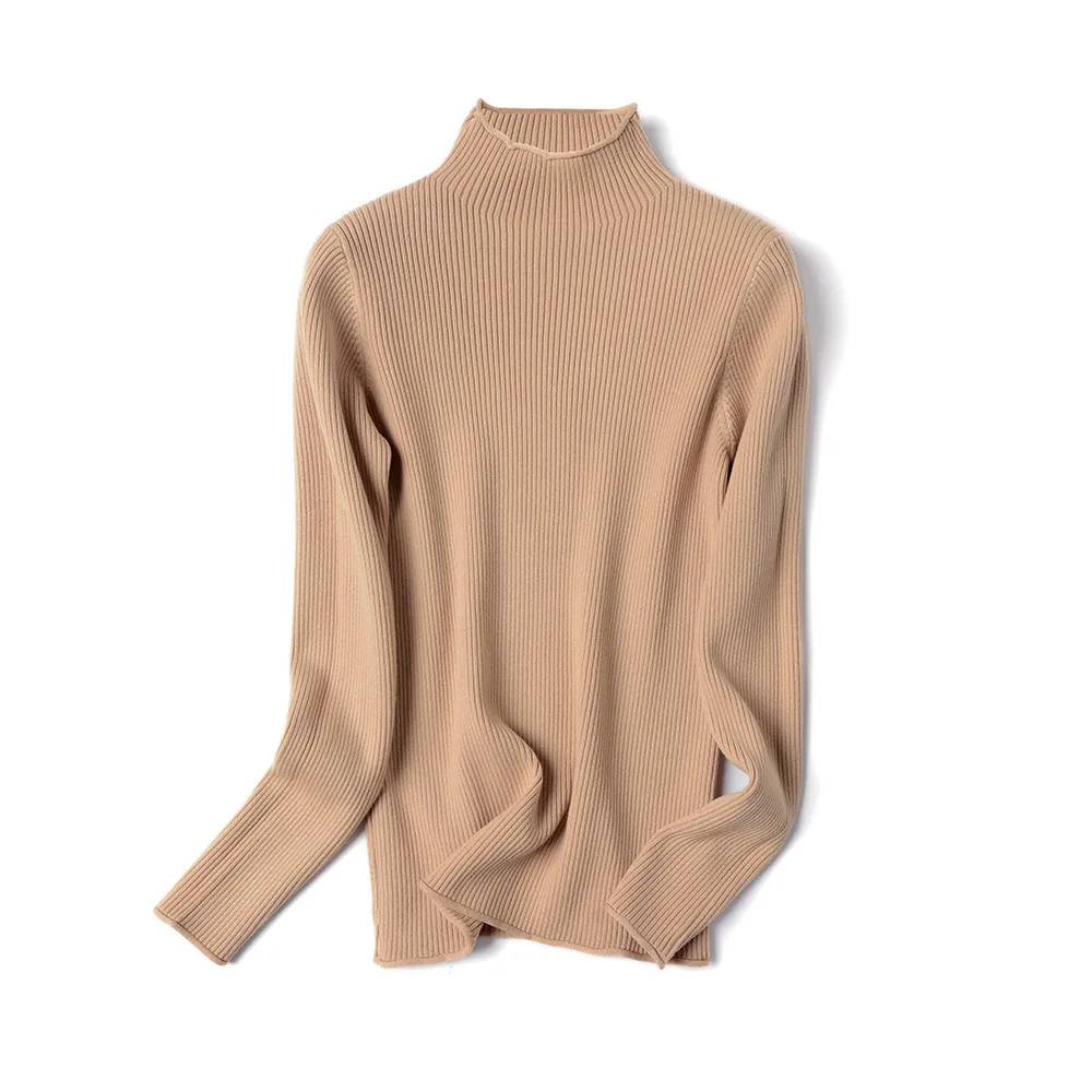 

HLBCBG Women Basic Sweater 2021 Spring Autumn Thin Knitwear O Neck Chic Pullover Sweaters Soft Ladies Jumper Pull Femme