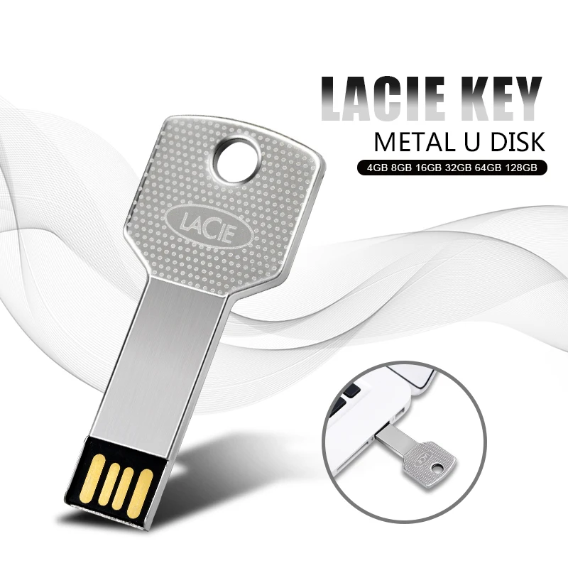 Usb флеш накопитель lacie в металлическом корпусе 4/8/16/32/64/128 ГБ|USB флэш-накопители| |