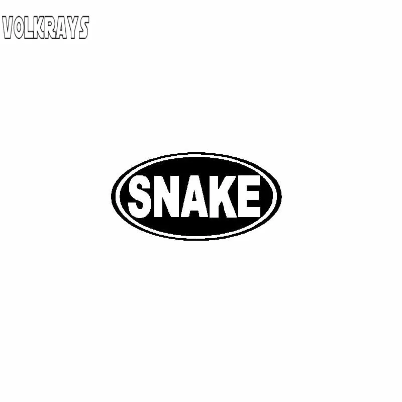 

Volkrays индивидуальная Автомобильная наклейка изысканное слово змея минималистская крутая художественная виниловая Водонепроницаемая накл...