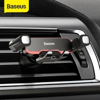 baseus gravity car holder for phone in car air vent mount holder stand for iphone 12 air vent mount cell phone support