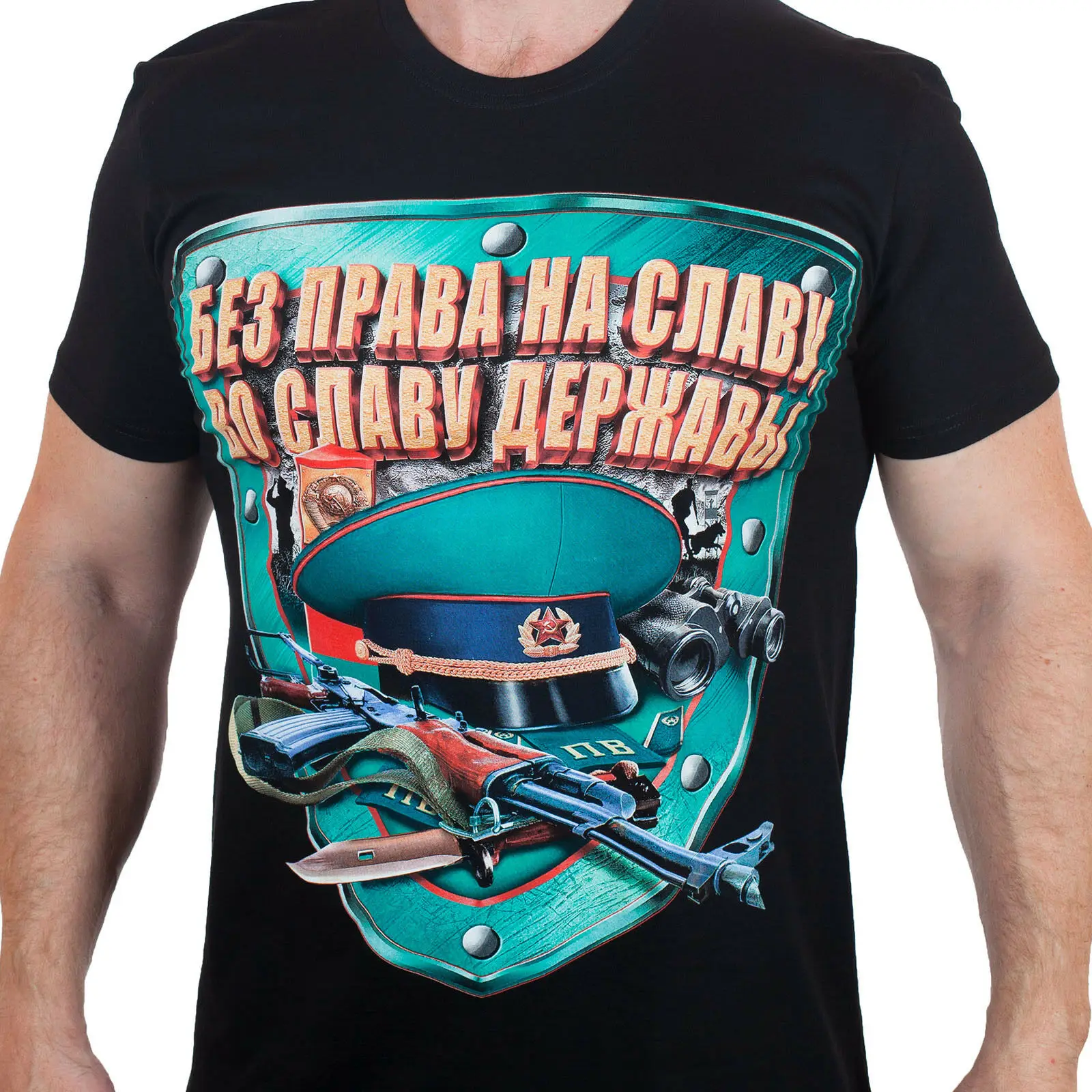 Футболка мужская с круглым вырезом летняя хлопковая рубашка в стиле милитари