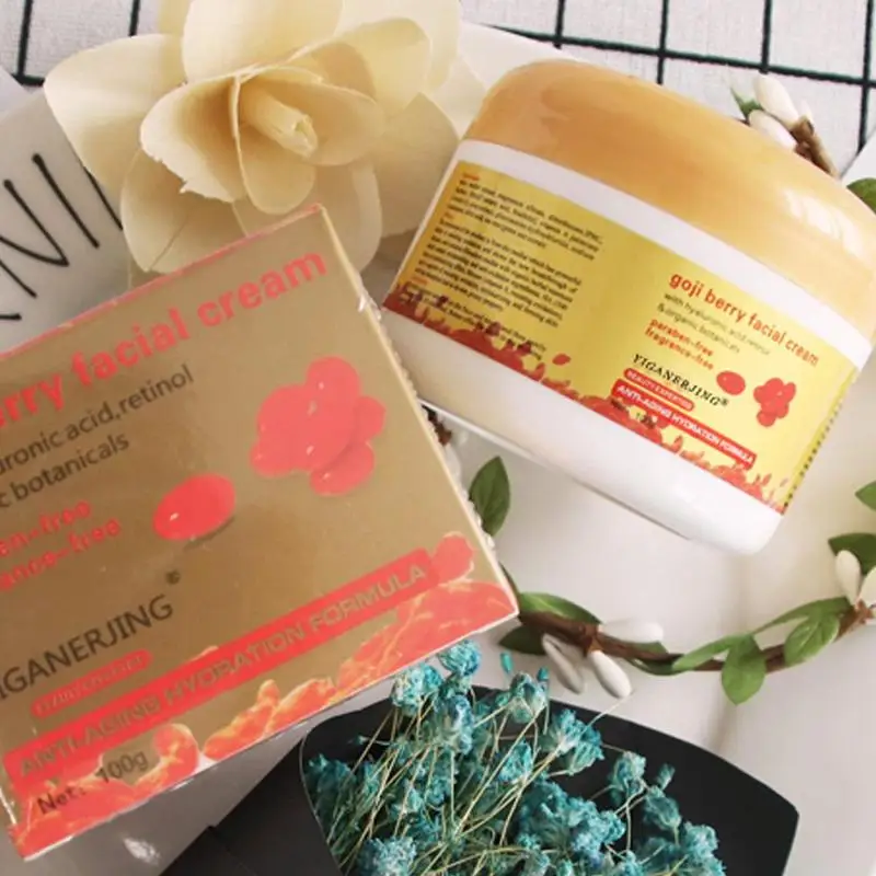 QingFangLi крем с экстрактом Годжи Wolfberry ночной для лица против морщин подтягивающий