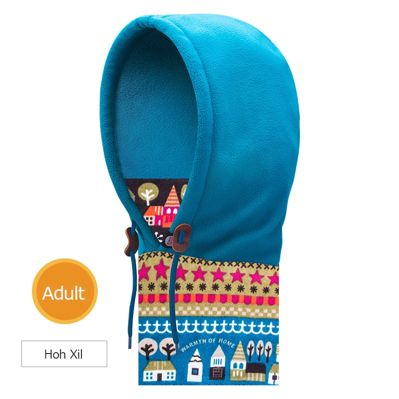 E802 Blue Hoh Xil AONIJIE E802 унисекс для взрослых и детей, двухслойная Зимняя Теплая Флисовая Балаклава, лыжная шапка, маска, шарф для бега - Цвет: E802 Blue Hoh Xil