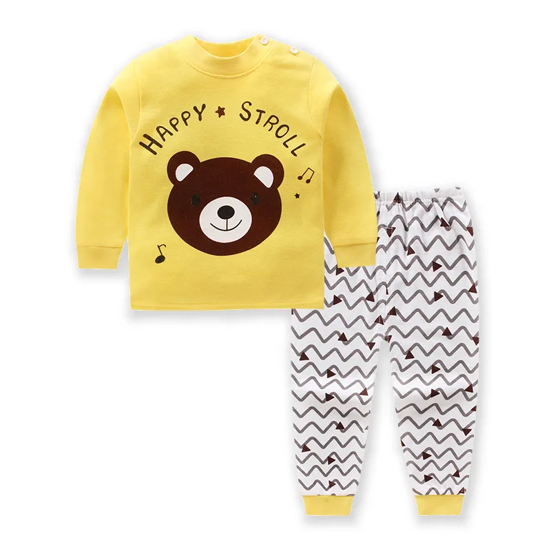 

Children's Underwear Suit Cotton Boys Girls Autumn Winter Fashion Pajamas Kids Baby Clothes Pants Girls Long Johns Clothing Sets