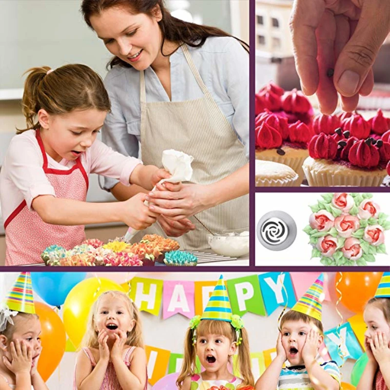 Набор кондитерских наконечников для глазировки из нержавеющей