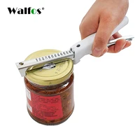 walfos adjustable stainless steel can opener professional manual jar bottle opener multifunction kitchen accessories gadgets