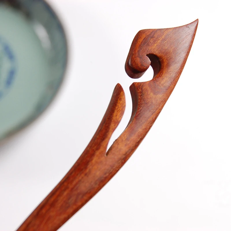 Простые деревянные вилки для волос в древнем китайском стиле черные сандаловые