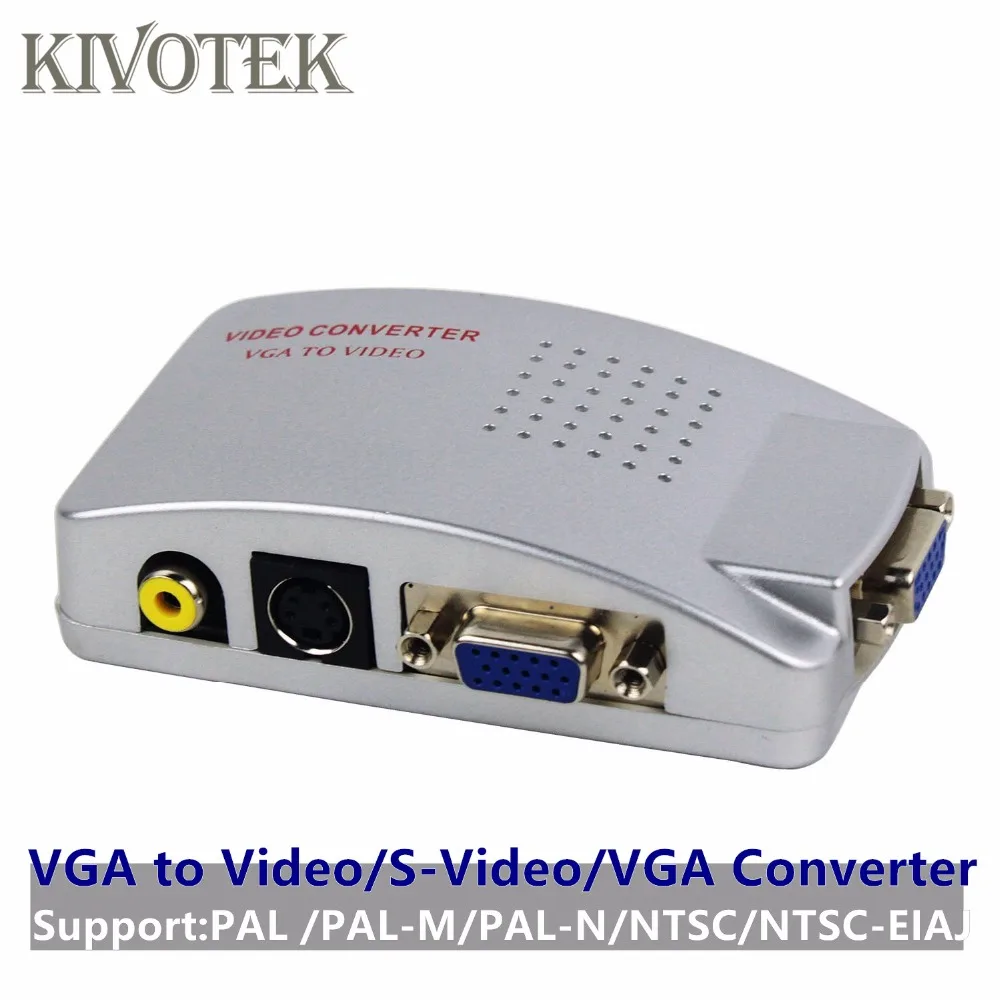 Переходник VGA CVBS/RCA/Video/S Video с гнездовым разъемом для ПК ноутбука ТВ AV|Компьютерные