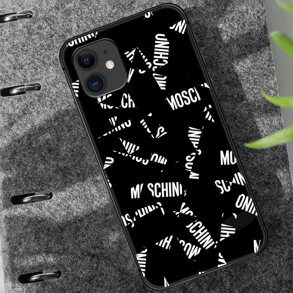 

luxury brand Phone Case Cover Hull For iphone 5 5s se 2020 6 6s 7 8 12 mini plus X XS XR 11 PRO MAX black Cell Fashion Etui Tpu