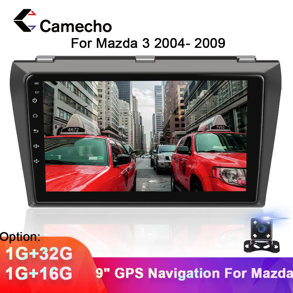 Camecho 2din автомобильный мультимедийный MP5 плеер Android 8 1 DVD GPS Радио стерео 1G 16G