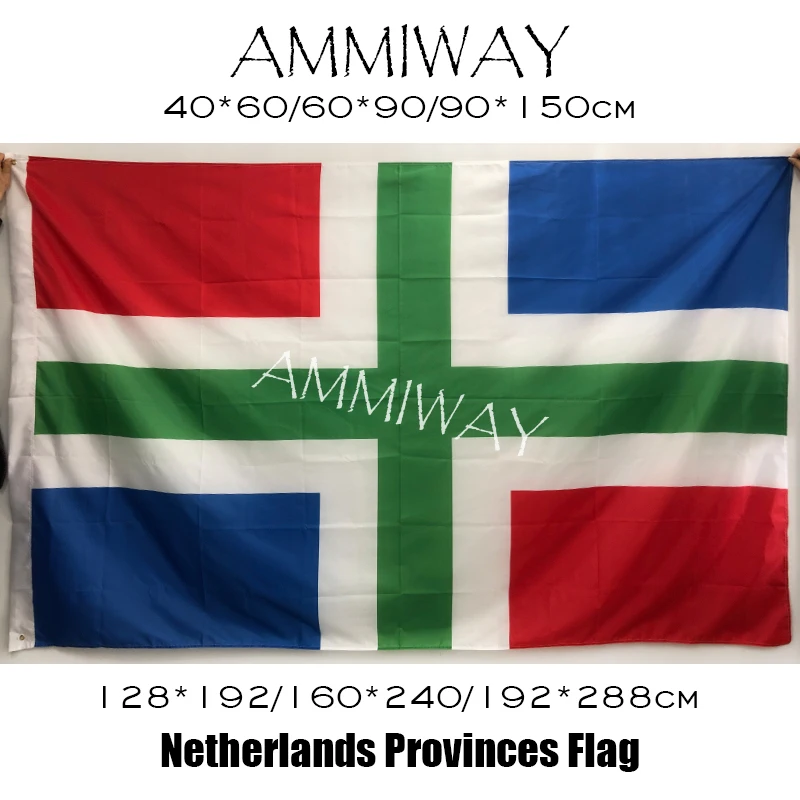 Флаг нидерландских провинций AMMIWAY Overijssel односторонний или двухсторонний