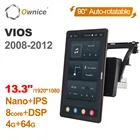 Автомагнитола Ownice, 1 Din, 1920x1080, Android 10,0, 13,3 дюйма, GPS, мультимедиа, DSP, для Toyota VIOS 2008 - 2012