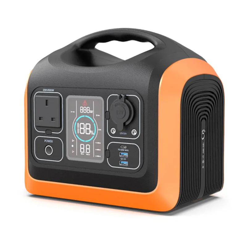 

Souop UK Scoket 600W 595Wh 230V оранжевый чистый синусоидальный инвертор, портативная электростанция для кемпинга на открытом воздухе