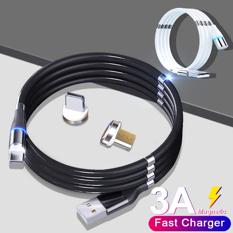 

Магнитный кабель Micro Usb/Type-C, для iPhone 12 Pro Max, Xiaomi, Huawei, 3 А
