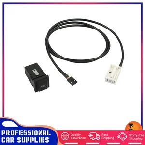 car aux installation socket adapter cable radio car accessories replacement interface cable for vw rcd510 rcd310 rcd300 rcd210 free global shipping