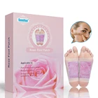 2 шт.кор. здравоохранения ног, выводит токсины из розового Детокс пластырь для ног с эфирными маслами 100% Оригинальный китайский натуральный гипс
