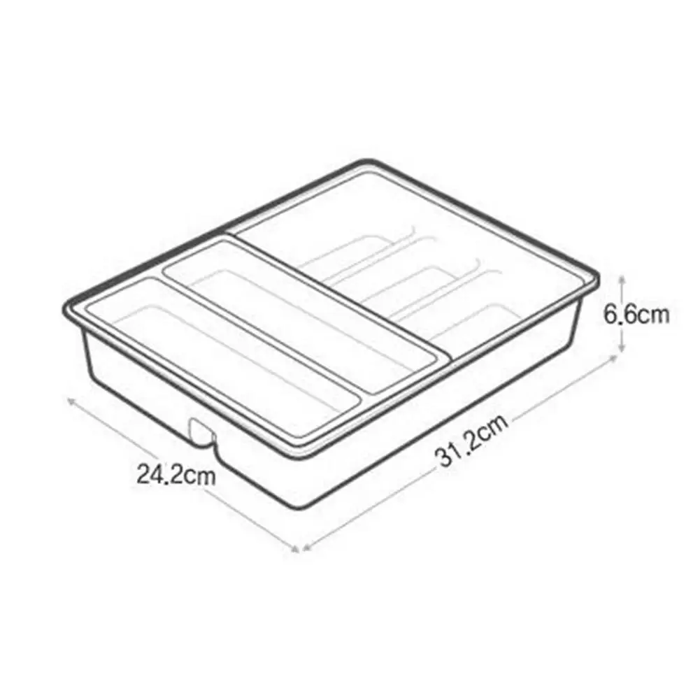 Кухня пластиковый ящик Подставка под столовые приборов лоток ложка нож вилка