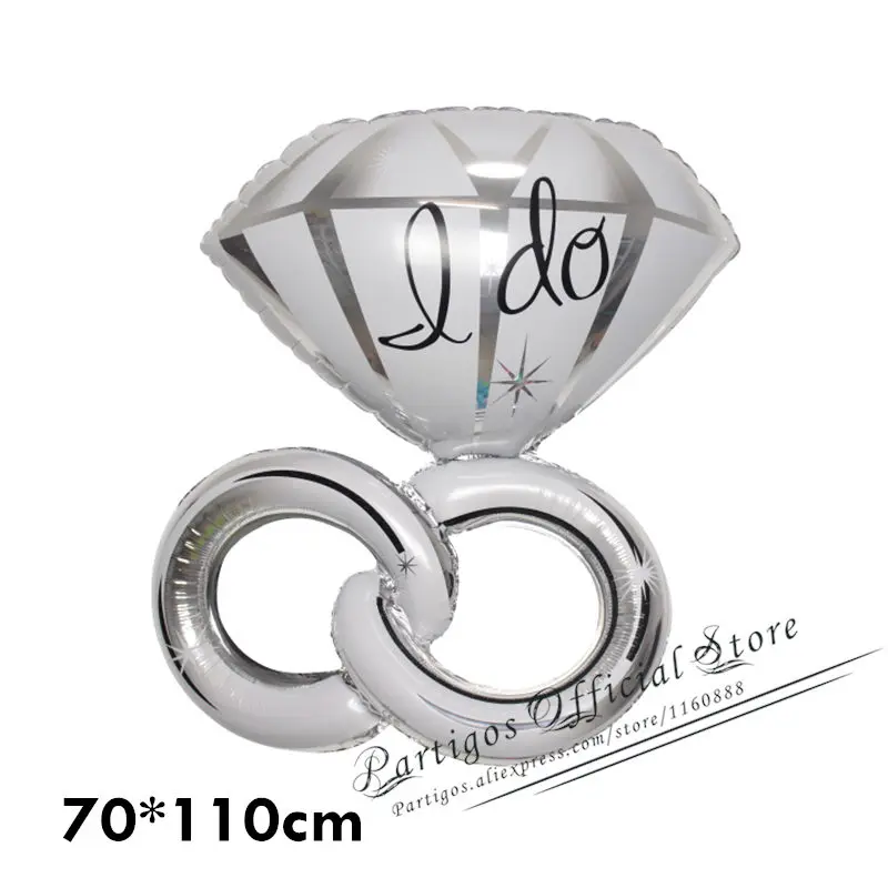 large rings Золотое кольцо с бриллиантами, шар из фольги, розовое золото, шар для невесты, буквенный шар, шар для невесты, украшение для свадьбы, помолвки, свадьбы, вечеринки - Цвет: large rings