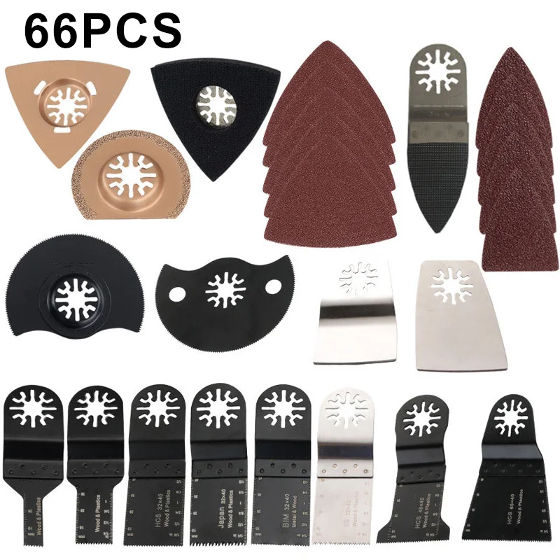 

66pcs Oscillating Multi Tool Saw Blades For FEIN BOSCH Multitool High Quality Power Tools Saws Accessories Saw Blades