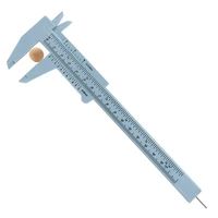 1pc double ruler scale plastic vernier caliper measuring student 0 150mm mminch caliper measuring tool portable high quality