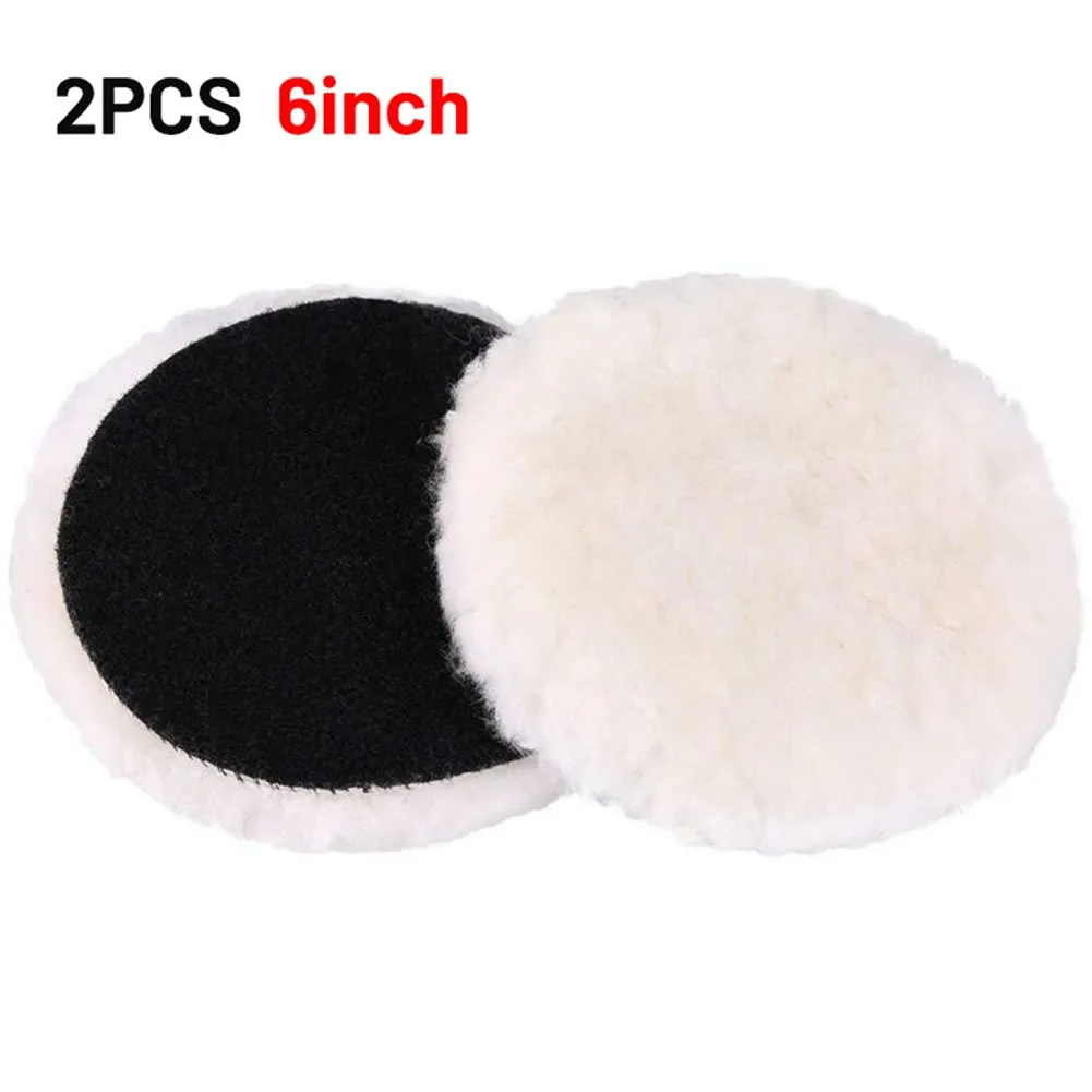 

34567\\\\\\'\\\\\\' Wool Polishing Pads Buffing Pads W/ Hook Loop Back For Cutting Polishing
