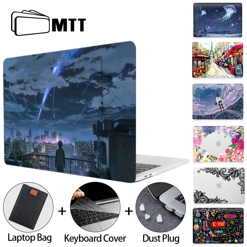 

For Macbook Air 13.6 M2 Case 2022 Laptop Sleeve Hard Cover For Macbook Air Pro M1 13 14 16 funda a2337 a2338 a2779 A2780 a2337