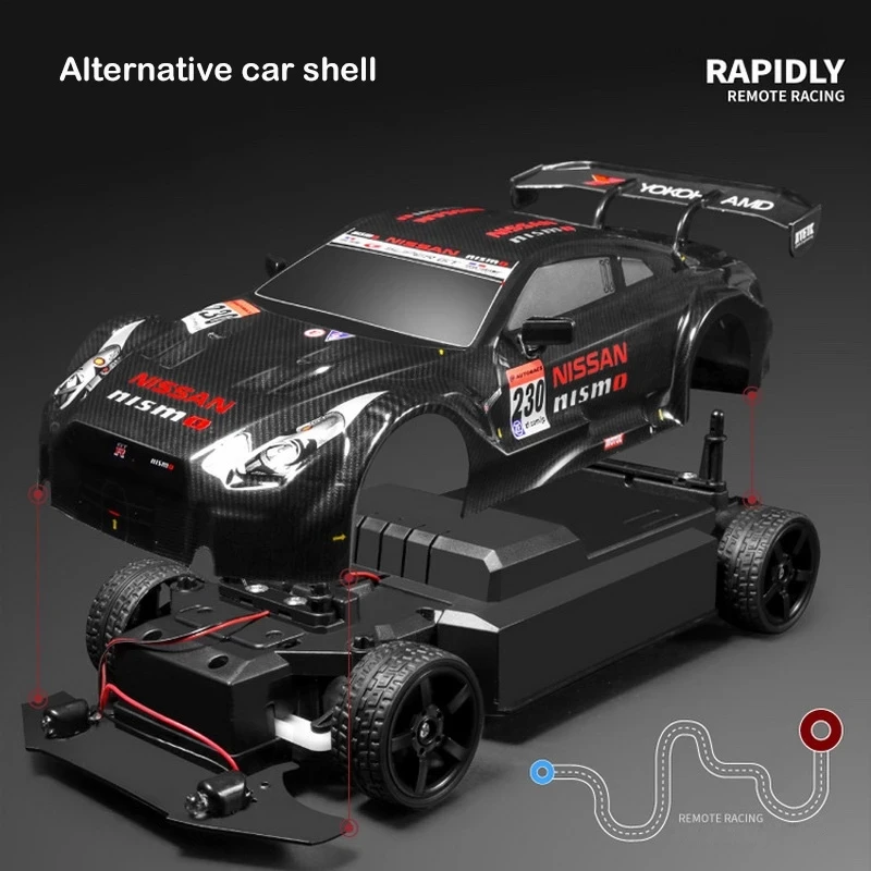 2021 Модернизированный гоночный автомобиль 1:16 58 км/ч RC Дрифт 4WD 2 4G высокоскоростной