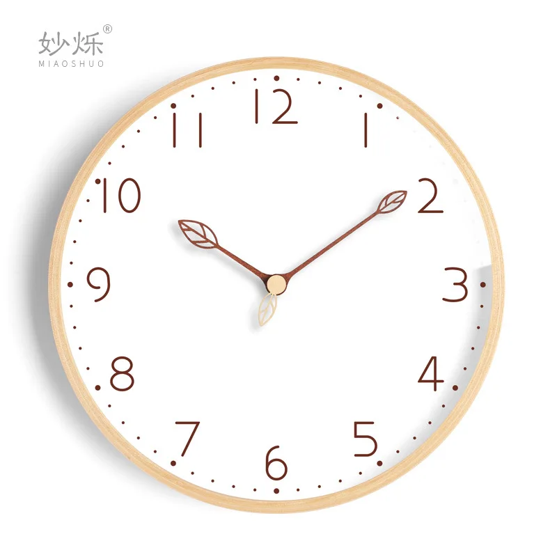 Деревянные настенные часы Laerge недорогие для гостиной тихие современные