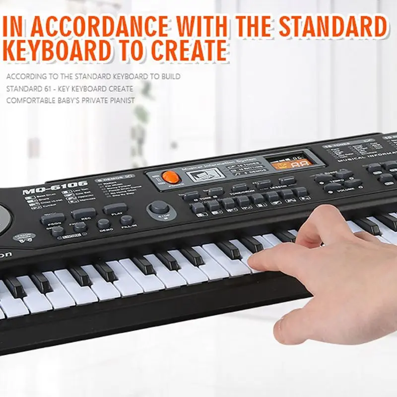 

61 Key Music Electronic Keyboard Digital Piano Organ with Microphone