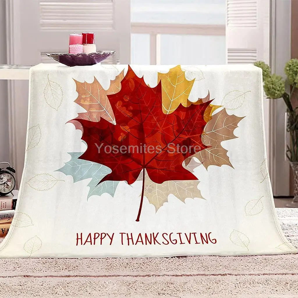 

Одеяло на День Благодарения, всесезонное легкое плюшевое и теплое домашнее уютное портативное пушистое покрывало для дивана, кровати