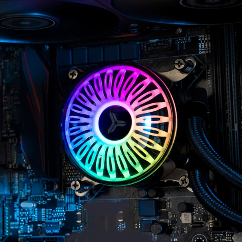 

240 CPU Water Cooling Computer Cooler Fan 5V 3Pin ARGB Heatsink Radiator Silent