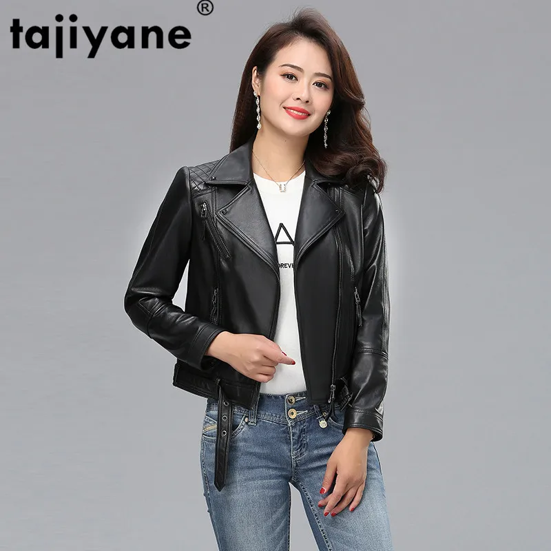 

Tajiyane Sheepskin Coat Women Genuine Leather Jacket Spring Autumn Streetwear Moto Women Jackets Women Clothes 6-88051 WPY331