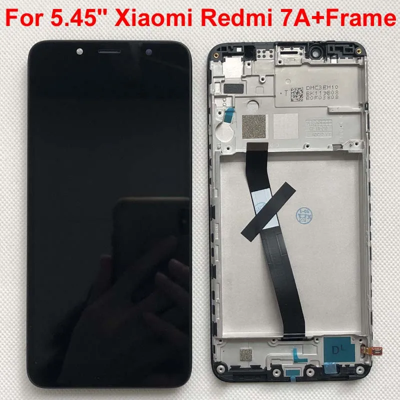 ЖК-дисплей с рамкой и дигитайзером сенсорного экрана для Xiaomi Redmi 7A/MZB7995IN экран 7A 5 45
