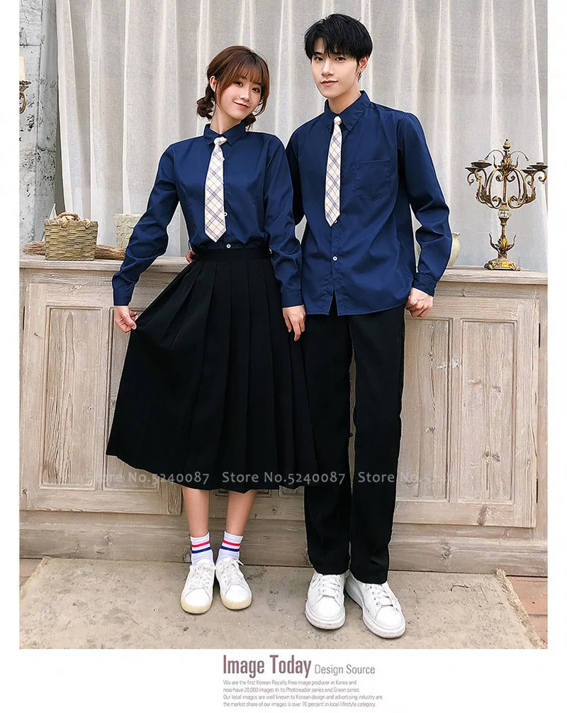 Мужская и женская школьная форма JK костюм в японском стиле футболка штаны