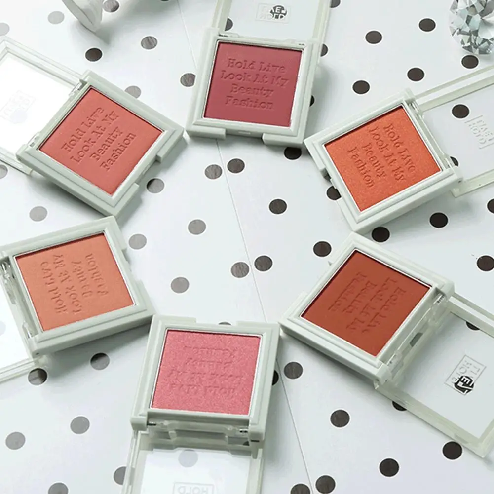 6 цветов минеральный пигмент Румяна Пудра Brozer comestics профессиональная палитра