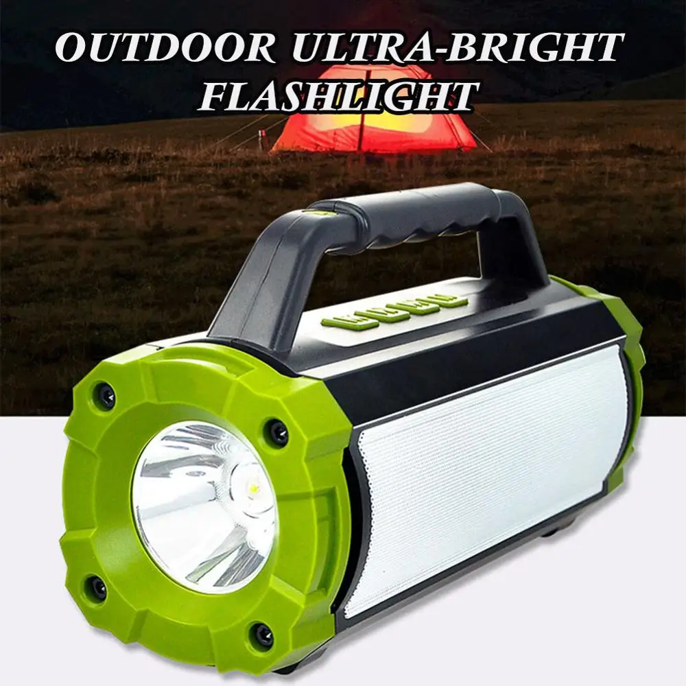 

Bluetooth Speaker V4.2 Portable Radio Speaker 10W with Bright Flashlight Support BT/TF/AUX
