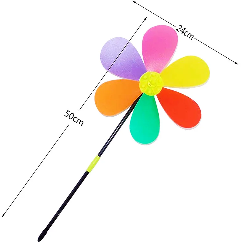 Новый красочный пластиковый цветочный Спиннер вертикальное колесо самосборка
