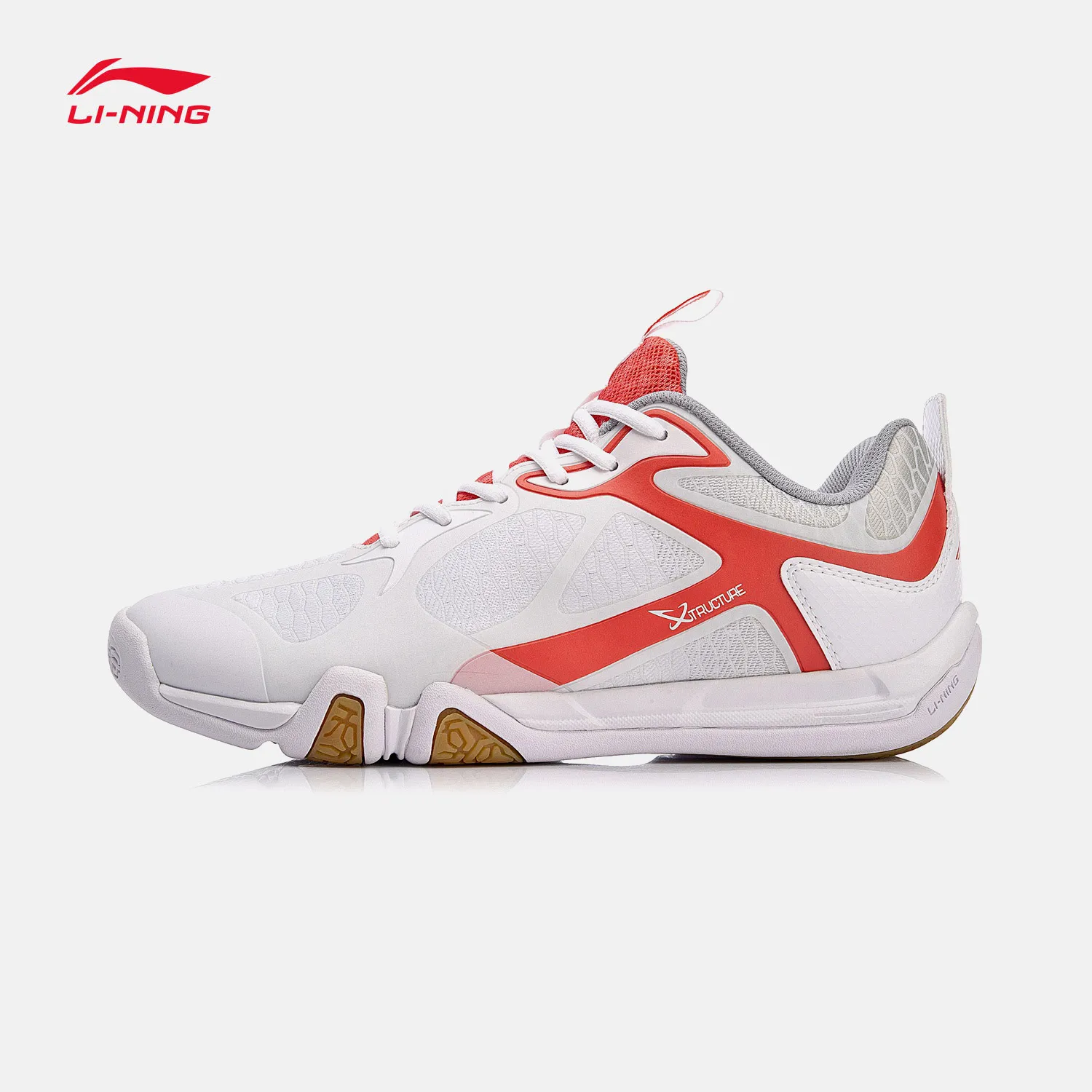 Туфли Li-Ning мужские легсветильник для бадминтона, дышащие Нескользящие кроссовки, подкладка, удобная спортивная обувь для тренировок, AYTM031-1
