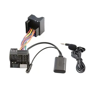 car radio bluetooth music aux cable handsfree adapter harness kit for bmw e60 e66 e70 e82 e87 e90 e92 free global shipping