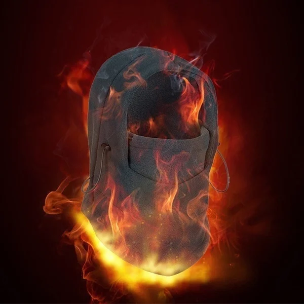 

2021 Fashion Warm Cap Winter Men Women Hats Waterproof Thermal Fleece Balaclava Hat Hooded Neck Warmer Hiking Cycling Scarves