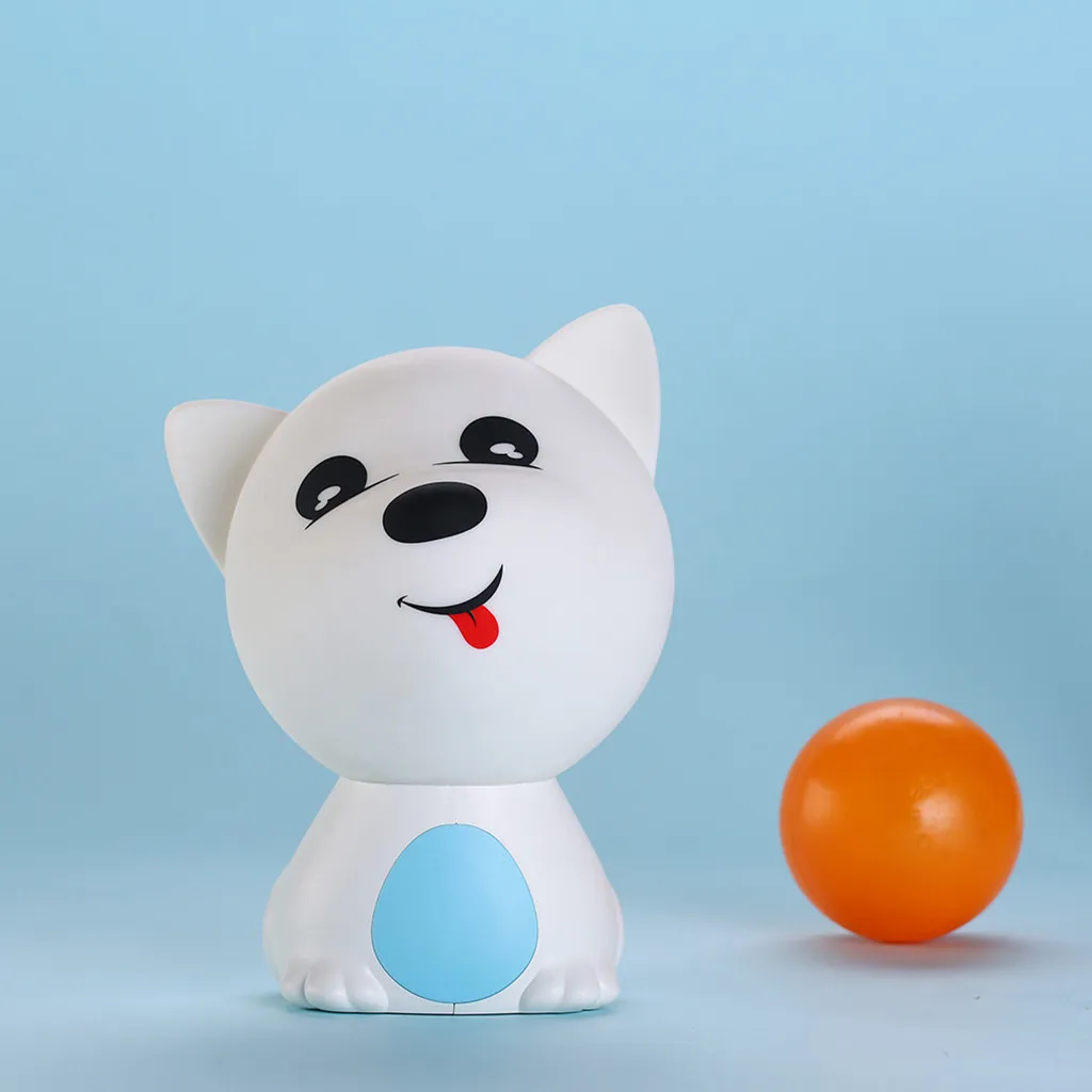 Милая собака ночник для детей декор в спальню мини светодиодная лампа креативная