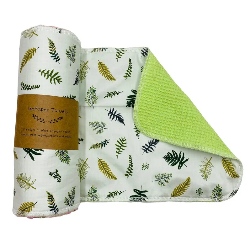Альтернативное бамбуковое бумажное полотенце моющееся на природе чистая Un