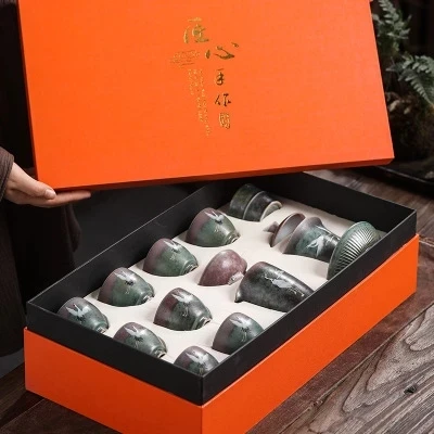 

New Chinese style, kung fu tea set variable as the crane three tureen tea service of a complete set of household gifts sets New