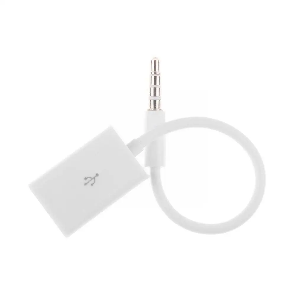 Переходник с аудиоразъемом 3 5 на USB кабель шнур диск привод для телефона MP3