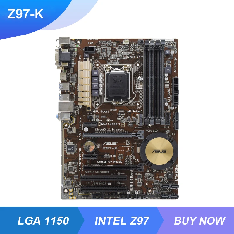 Z97 K настольных материнских плат DDR3 Оперативная память устройство чтения карт
