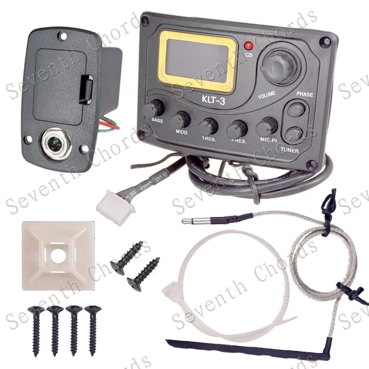 5 полосный Акустическая гитара предусилитель пьезо пикап эквалайзер Системы с