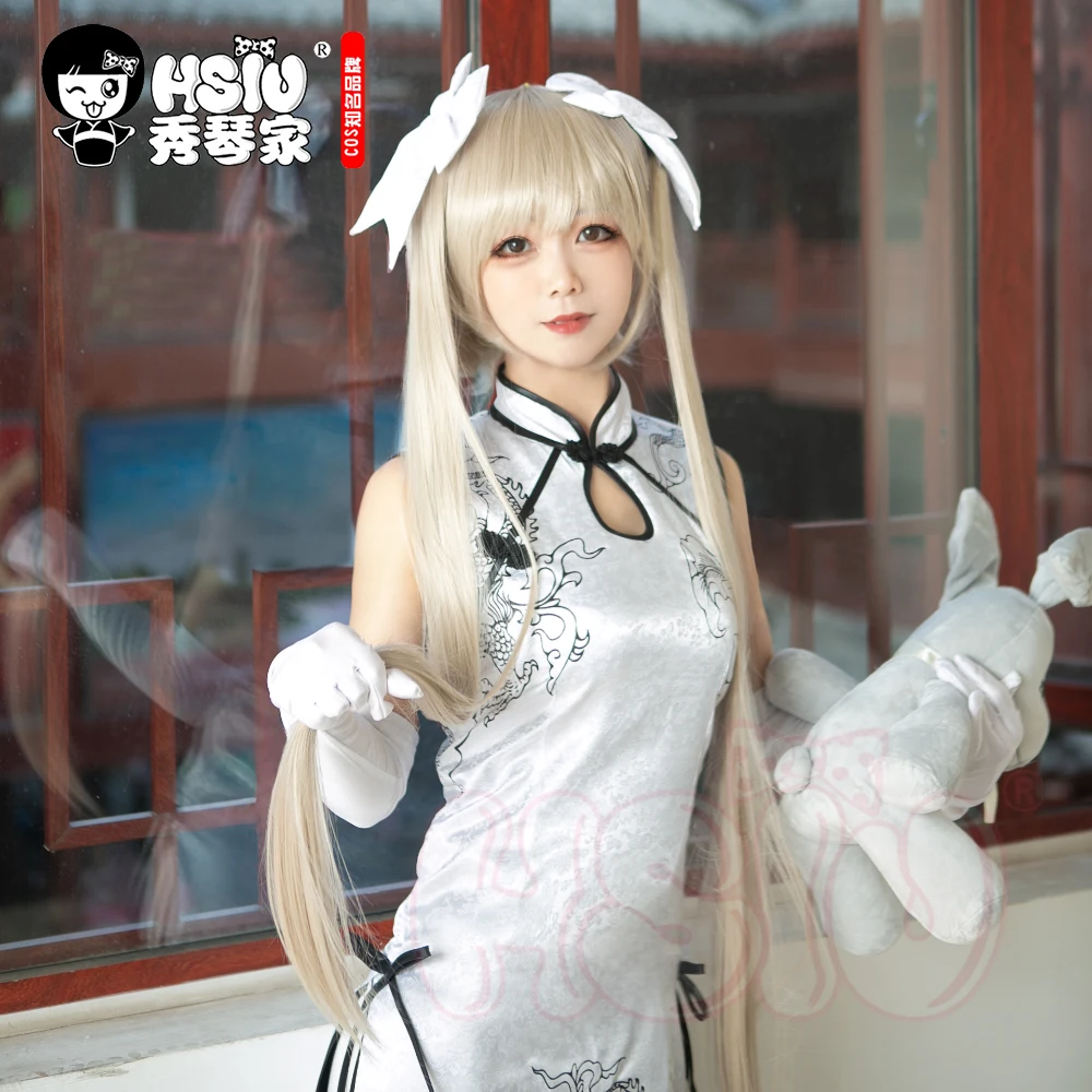 Парик для косплея HSIU Sora Kasugano Yosuga no кремово золотистые длинные волосы|Костюмы