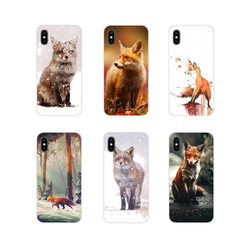 Лиса животных для Apple IPhone X XR XS 11Pro MAX 4S 5s 5C SE 6S 7 8 Plus ipod touch 5 6 Аксессуары чехлы