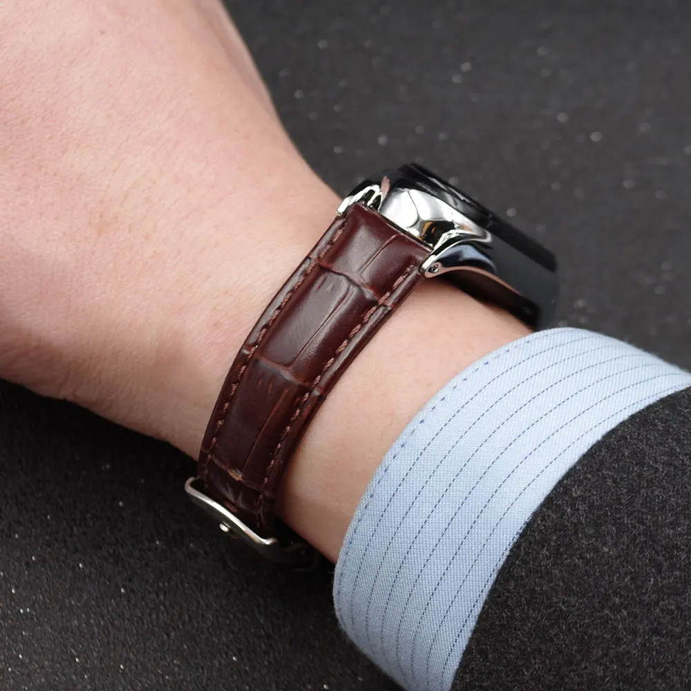 Браслет из натуральной кожи для Mi Band 5 ремешки на запястье Xiaomi Miband 4 Pulsera Correa Opaska My